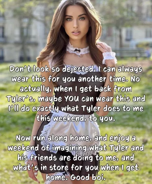 Not exactly how you imagined a maid’s outfit featuring in your fantasy, but, you don’t know unless you try… 