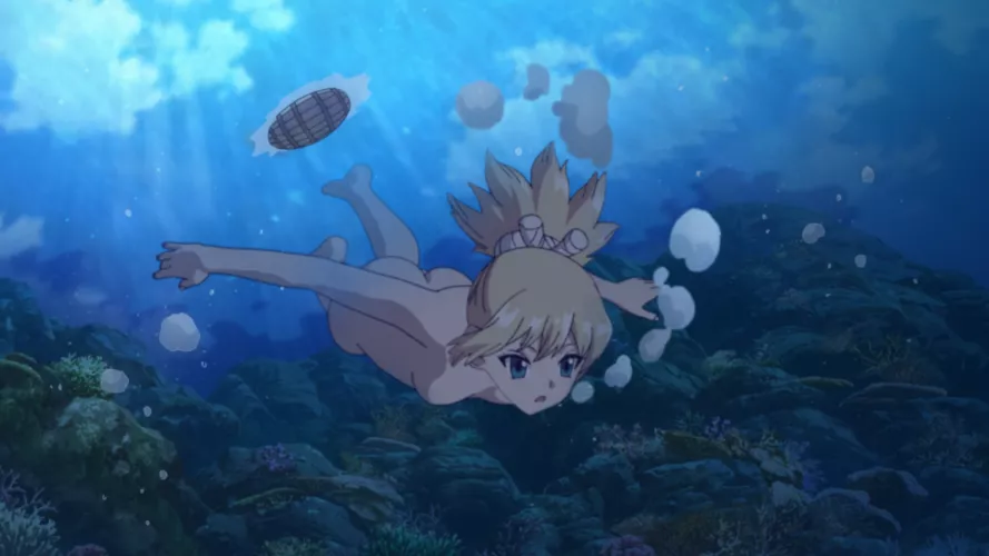 Nothing wrong with a little swim [Dr. Stone Season 3]