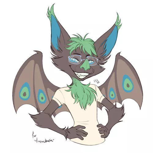 Number 92 in my 100 Furries series. (Art by me @MellowWingArt on X) Sona belongs to u/memethetics .