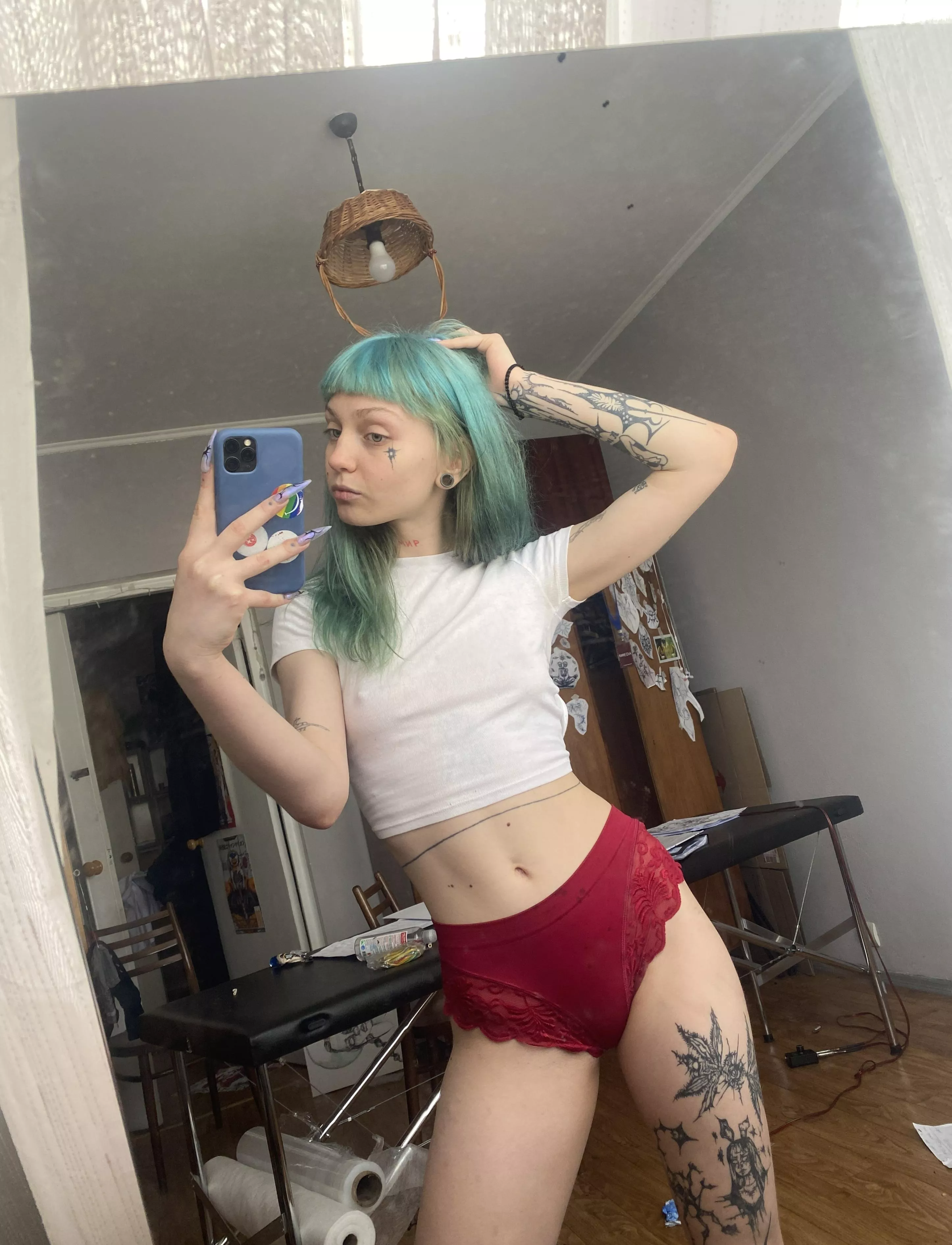 Selfie from a tattoo artist