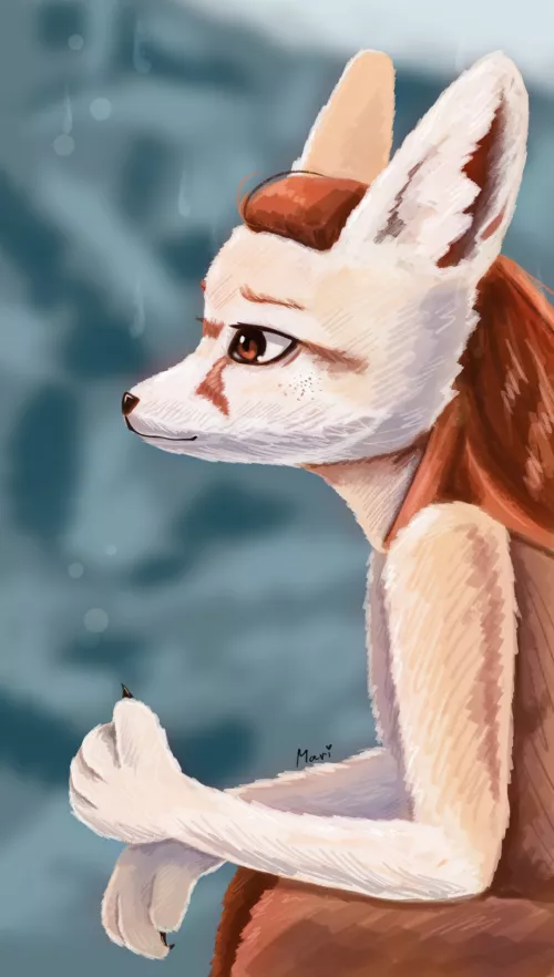 Still thinking about how do I want my fursona to look like,, (art by me)