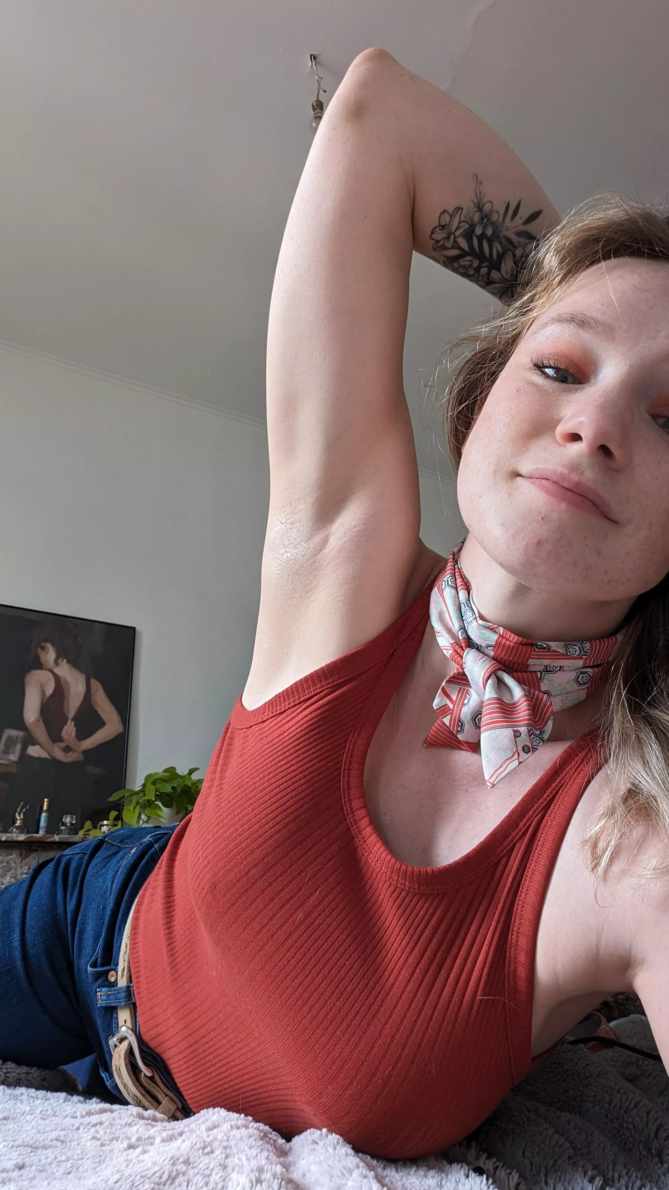 Tell me what you'd think if I stretched like this in front of you