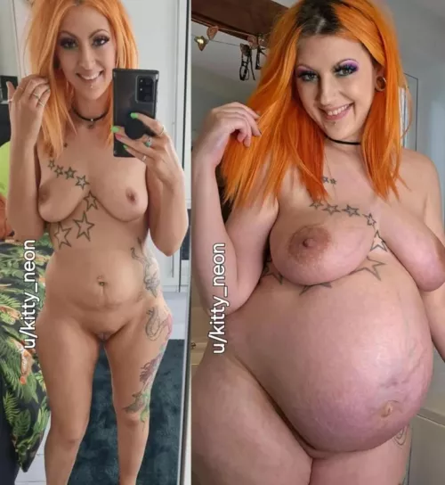 Tiny vs 9 months pregnant, which do you prefer?...