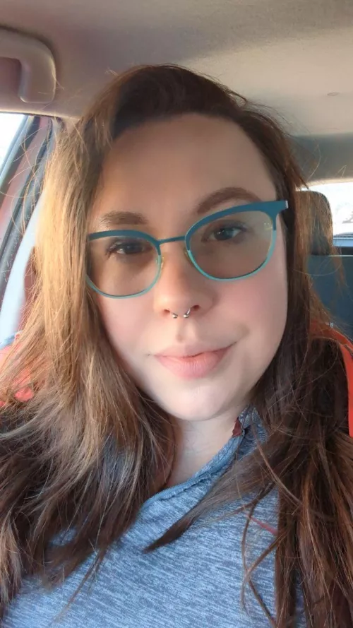 Was feeling myself after getting my septum pierced!