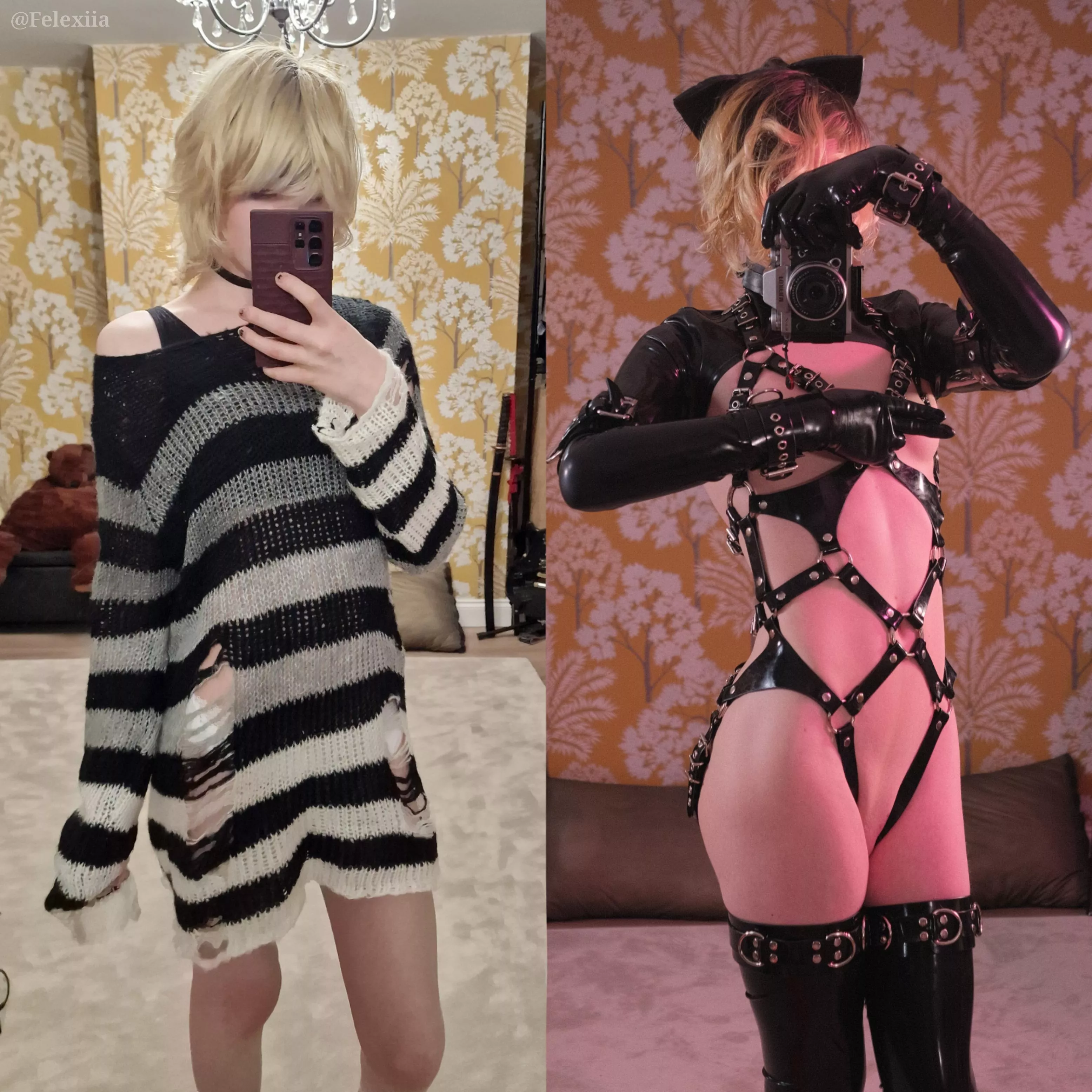 Why do the shy ones always have the kinkiest outfits?~