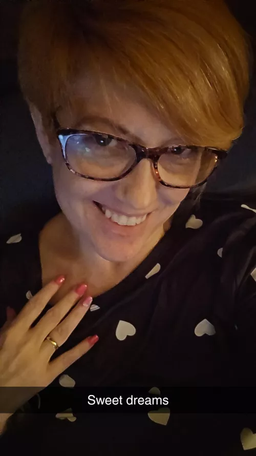 51f red headed nurse with sexy nails