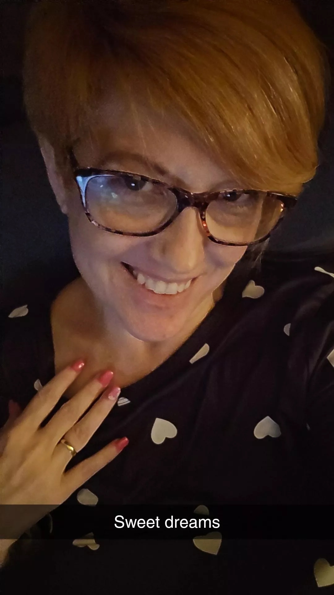 51f red headed nurse with sexy nails