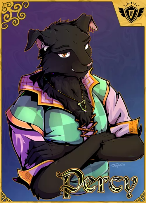 A DND half-body commission I finished this week! (FauxFowl)