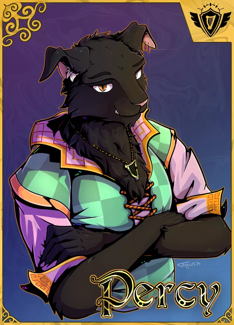 A DND half-body commission I finished this week! (FauxFowl)