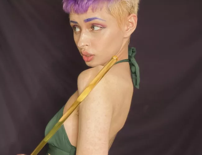 Added some purple dye to the blonde 