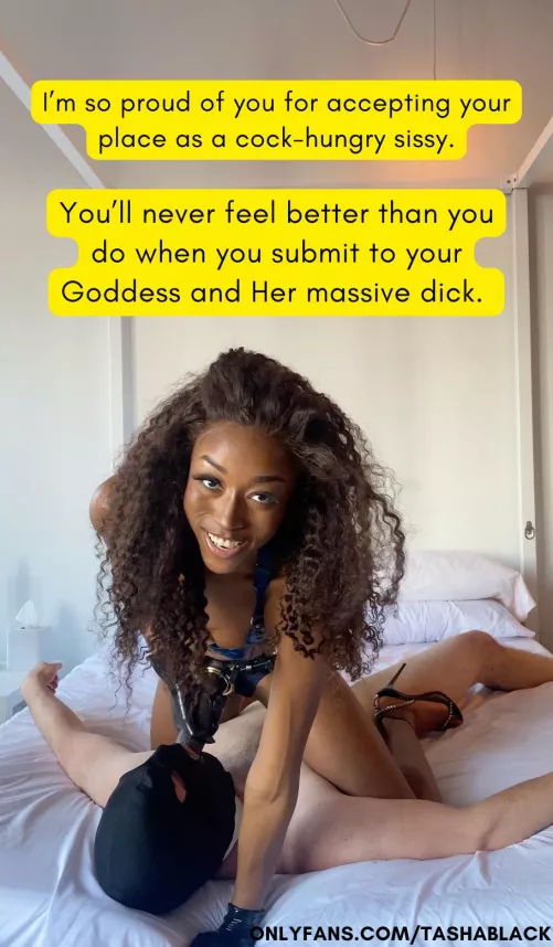 Doesn't it feel good to accept your place as My little cocksleeve?