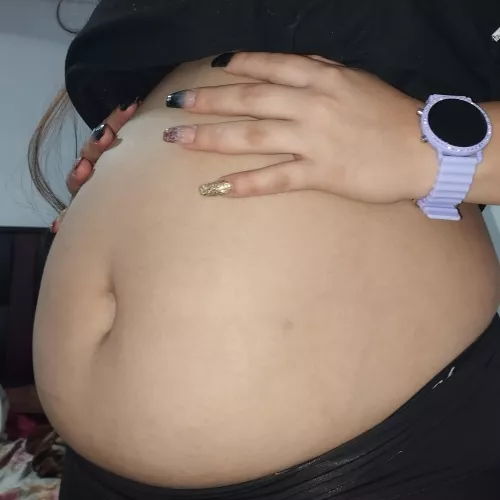 full belly, but I can still eat more to look bigger