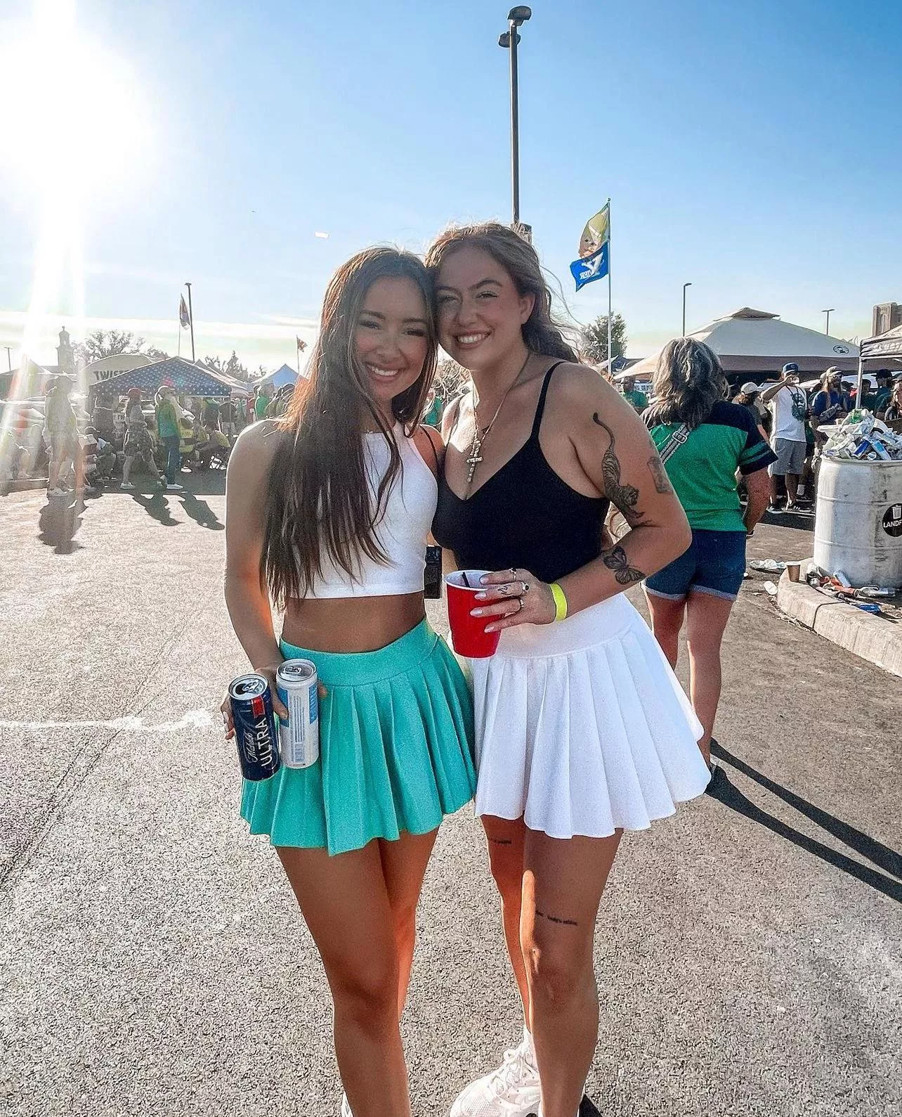 Green or white skirt?