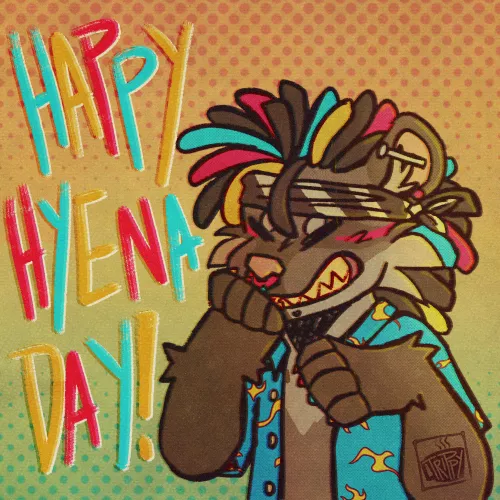 I heard it's International hyena day!