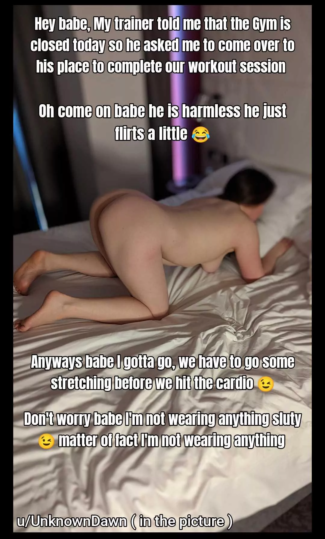 I hope her gym sessions are fine 🙄