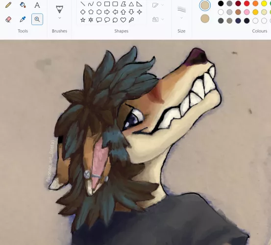 I realised that I still remember how to paint decently on MsPaint and I am kinda having a blast so here is a WIP drawing of my Sona :3