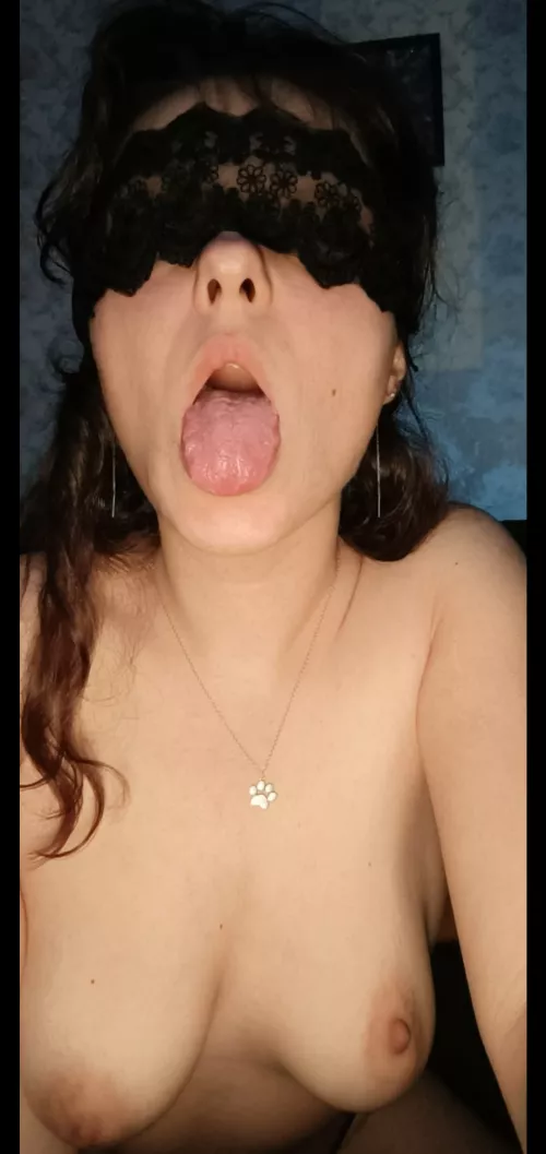 I really would love a big fat cock to cum on my tongue tonight. Are you up for the task?