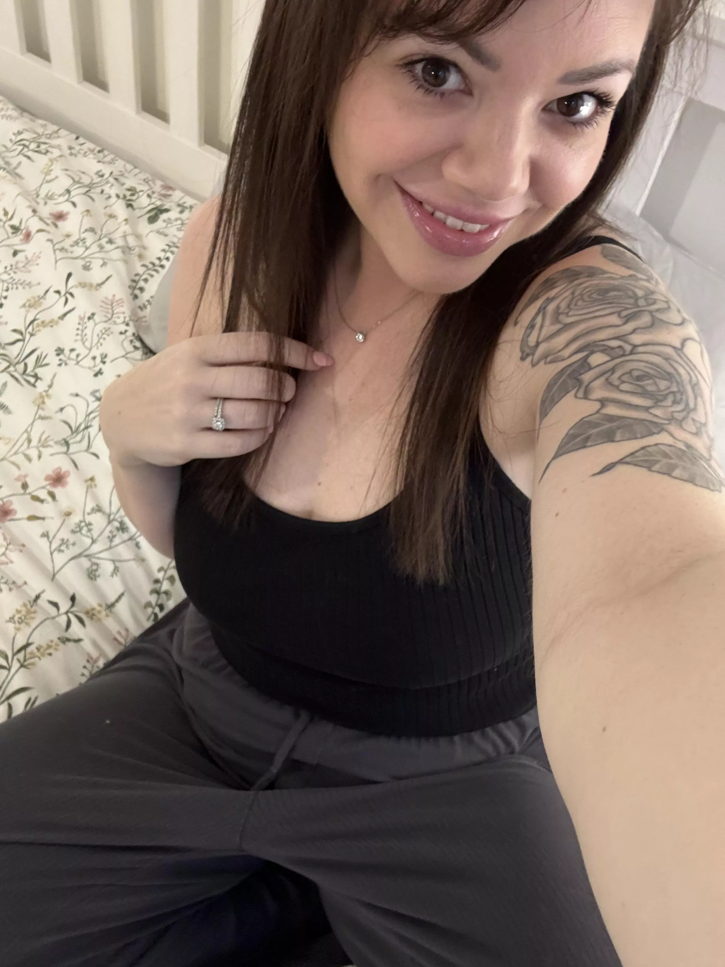 Lounging around waiting for hubby to give me attention…