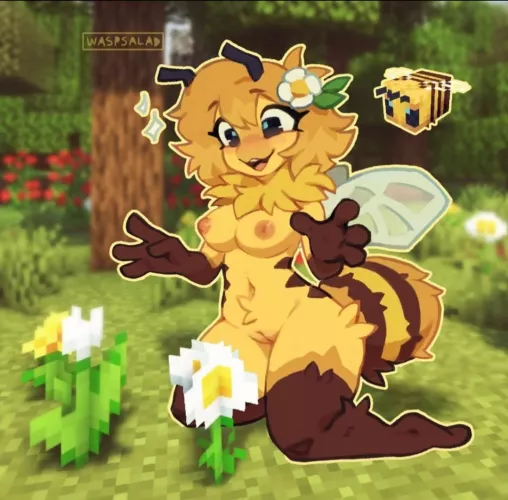 Minecraft bee [F] (waspsalad)