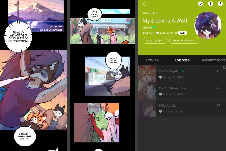 My Sister Is a Wolf Comic Update!