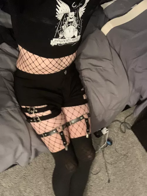 Never worn fishnets before, did I pull it off?
