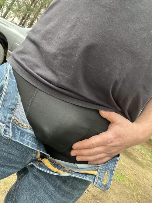 POV: You catch (M)e changing outside when I’m done splitting wood