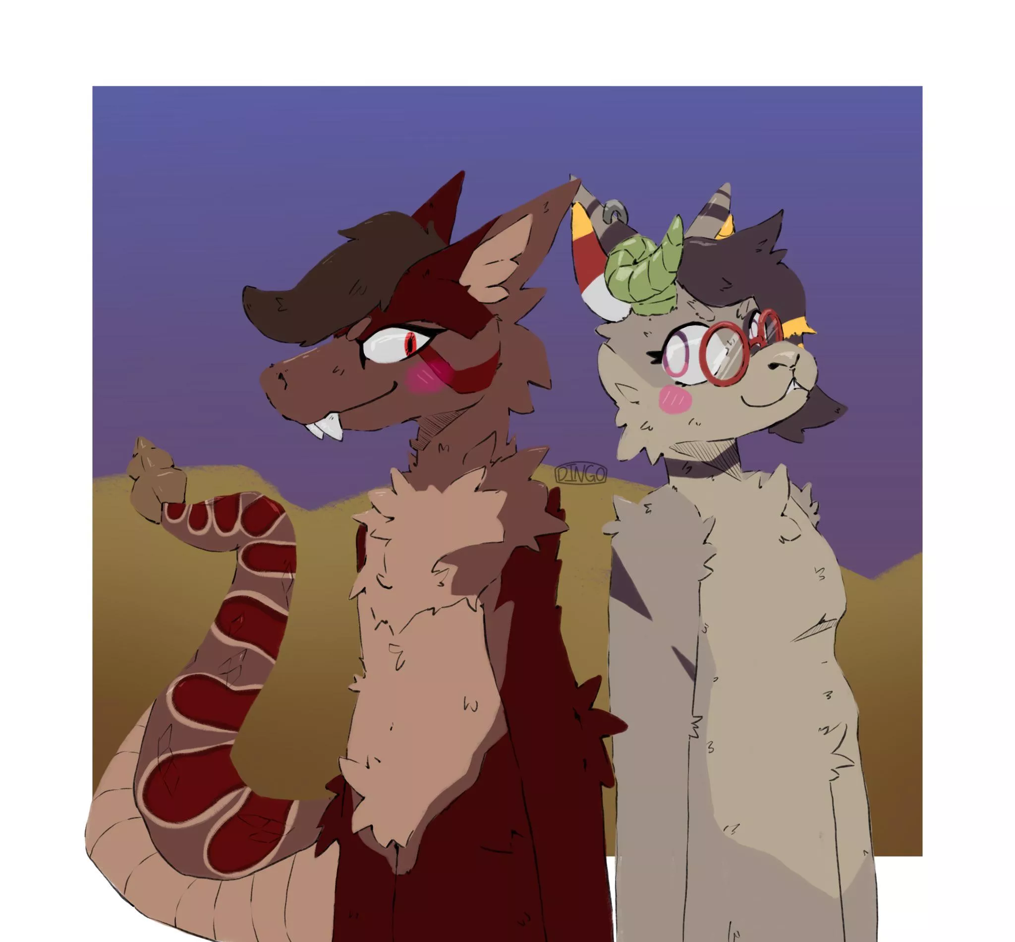 Recent art for doodleggoat on tumblr