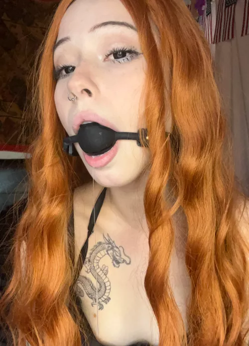 Seems like my mouth is ready for something bigger that this gag