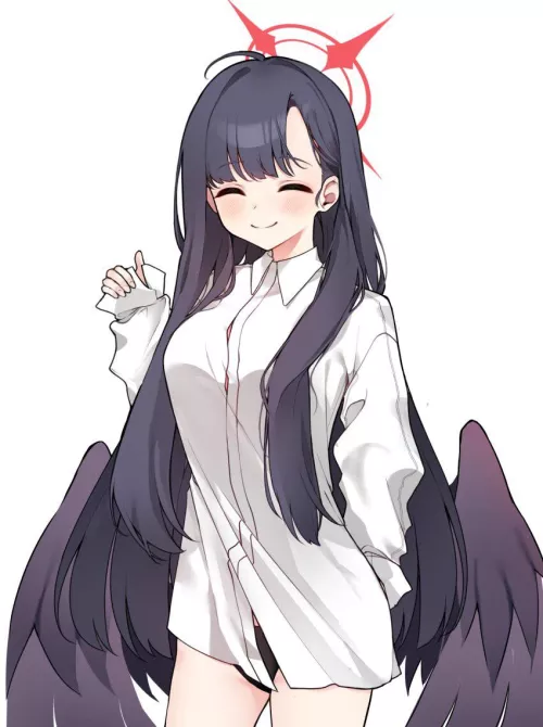 Sexy and cute angel waifu