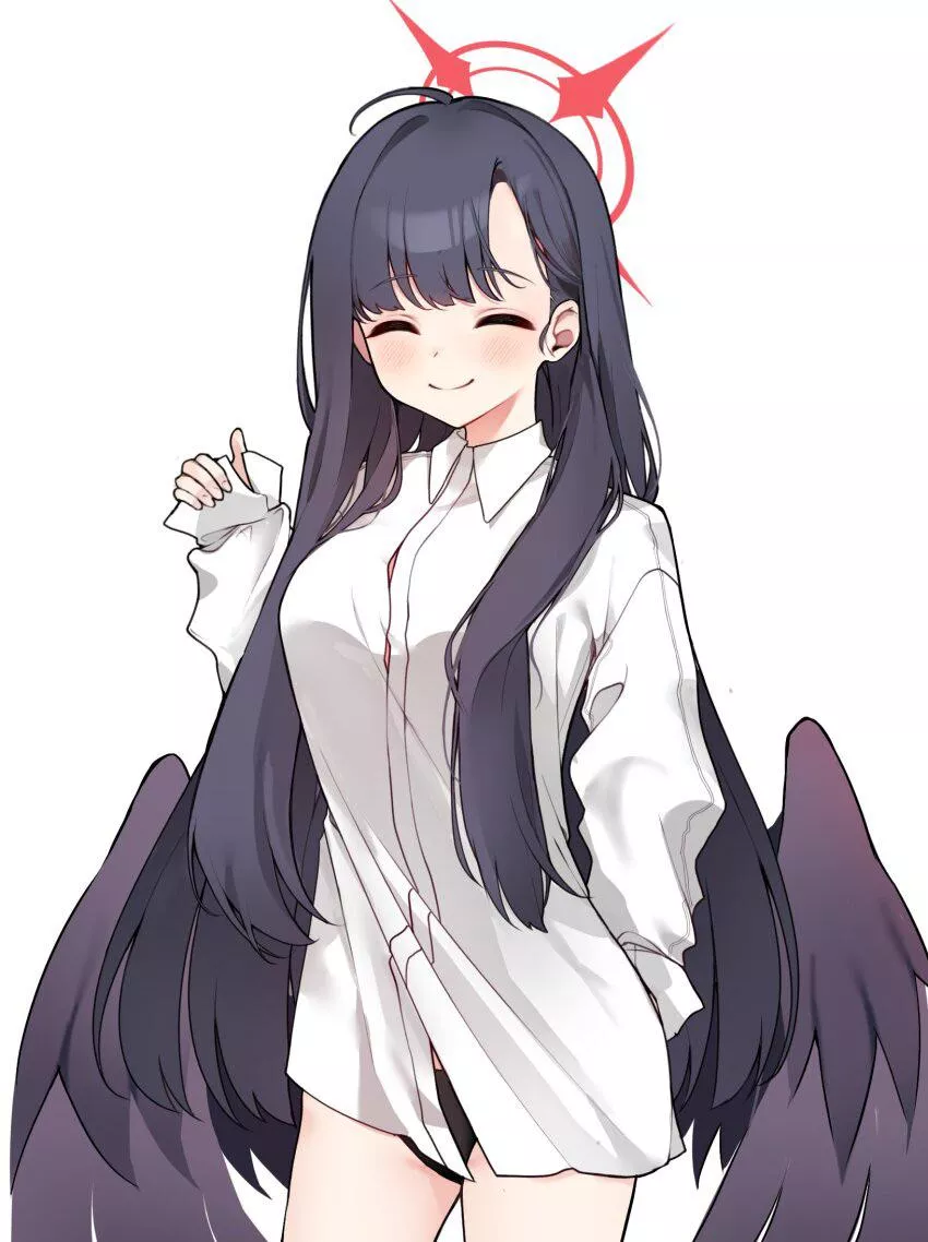 Sexy and cute angel waifu