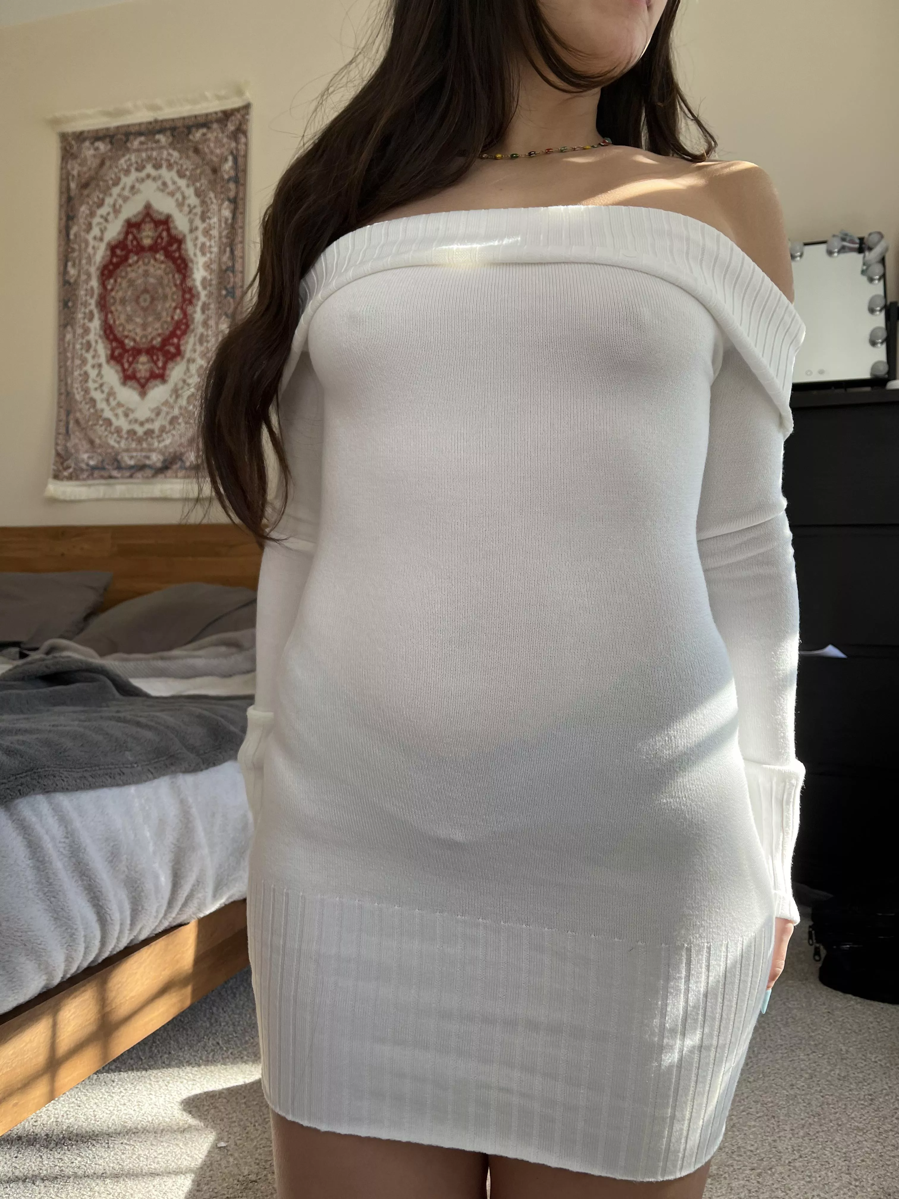 So tight, you can see what’s underneath 