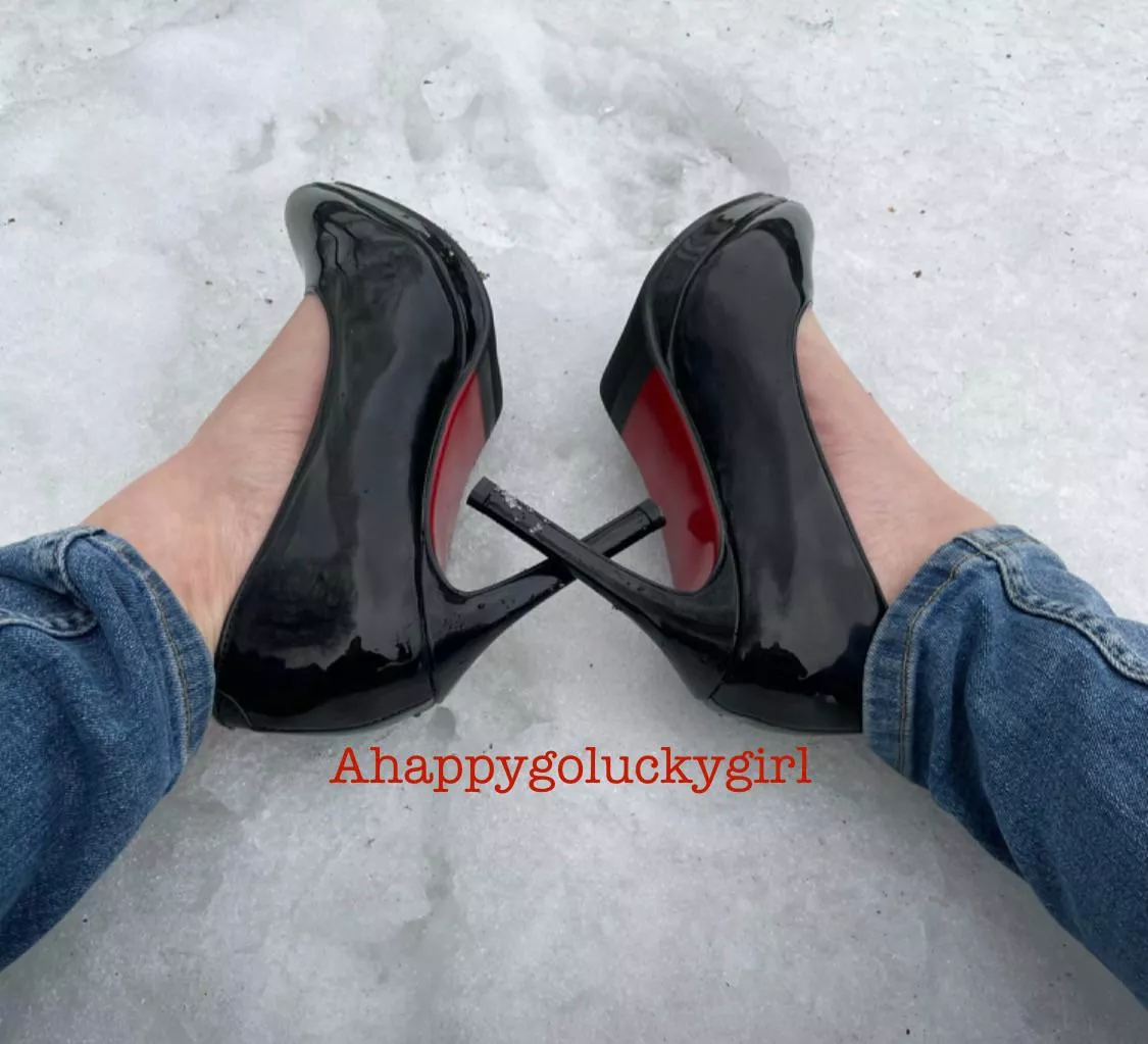 Taking a break in the snow