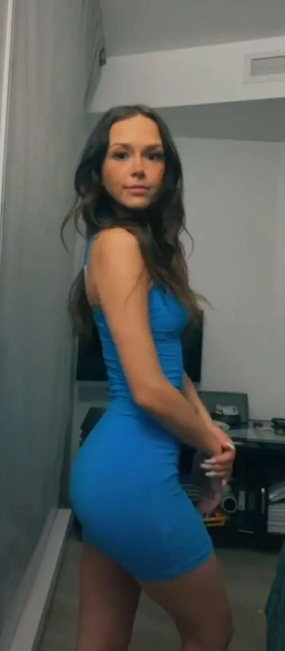 Tight sexy blue dress IUTR