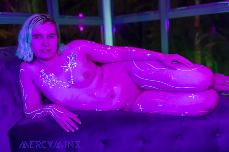 UV paint + mesh tops will make going to gigs extra fun