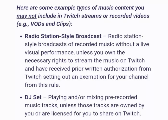 Why is it OK for DJs to perform other people's music on twitch? 