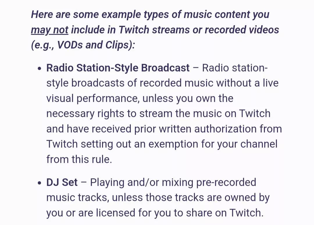 Why is it OK for DJs to perform other people's music on twitch? 