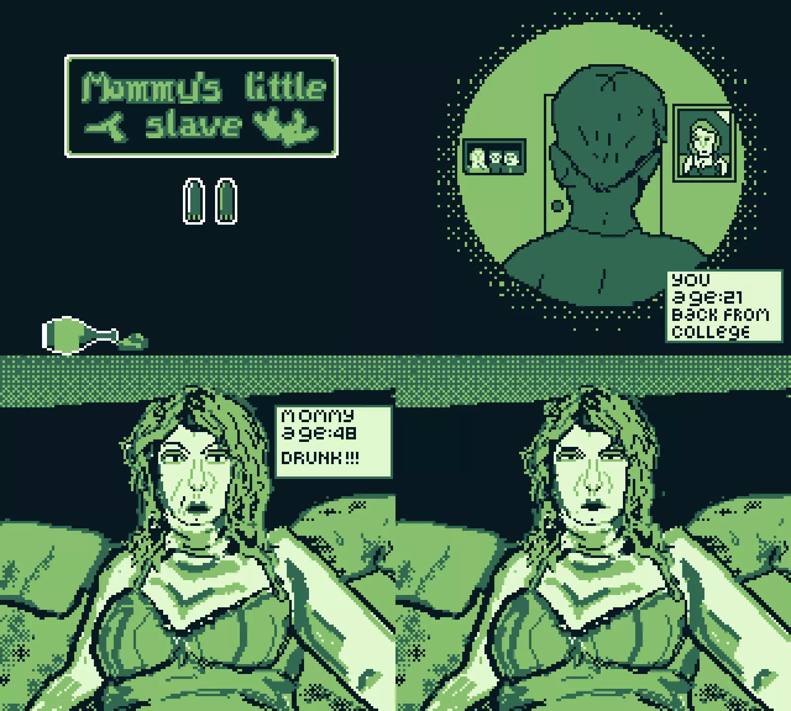 Working on a little femdom GBStudio game