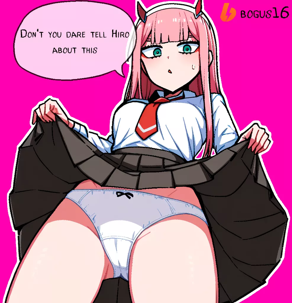 Zero Two upskirt