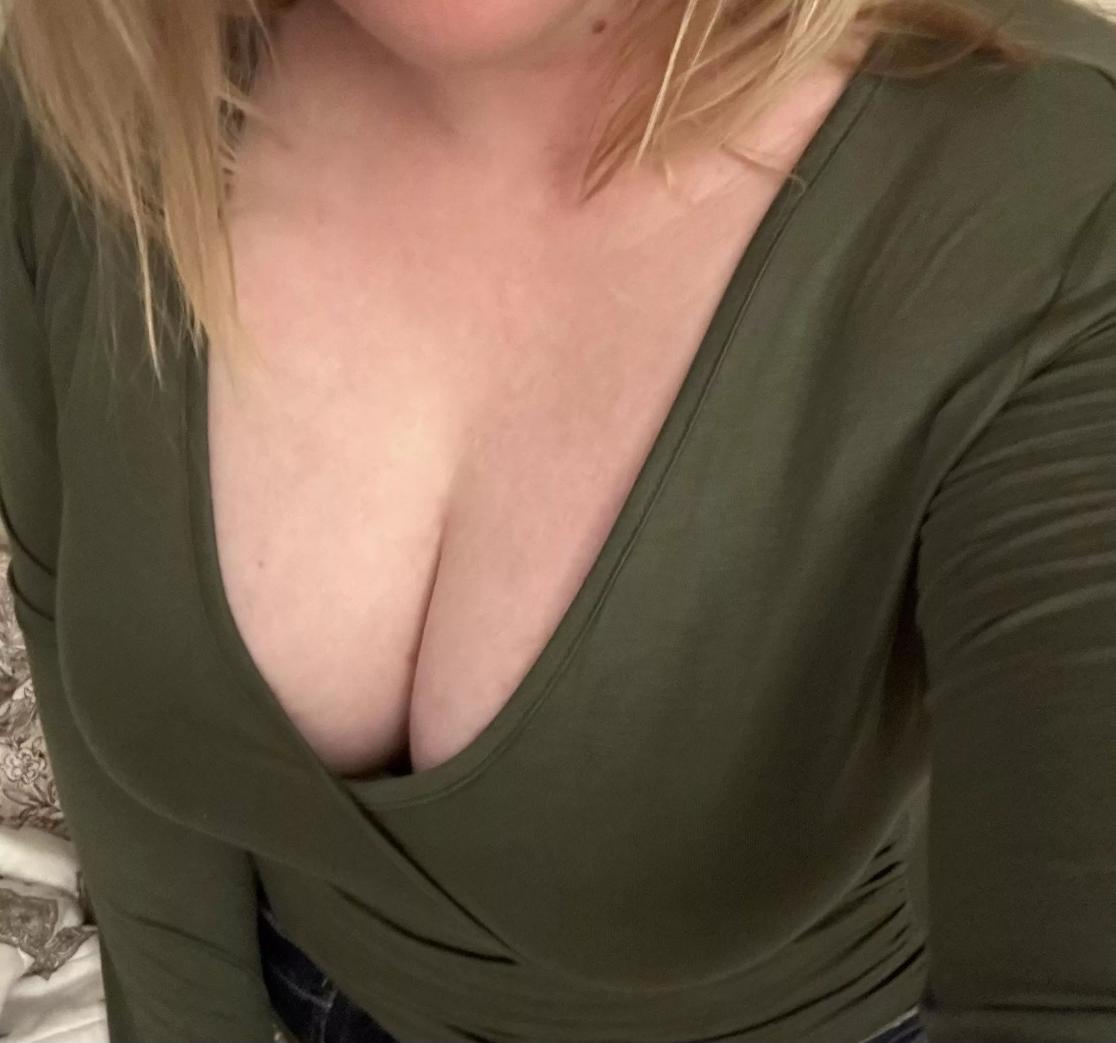 Bought this top for the office but I think my boobs are too big for it be considered appropriate 