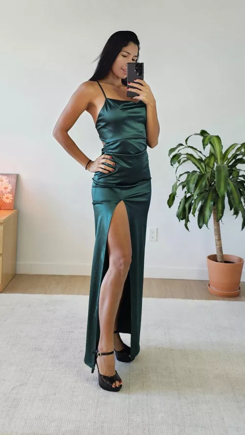 Classy in long dress