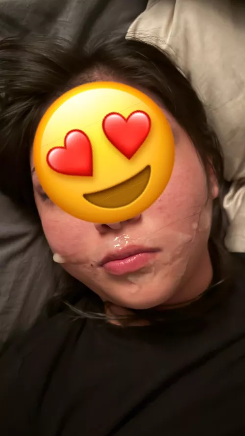 Cum slurp my pretty face clean 