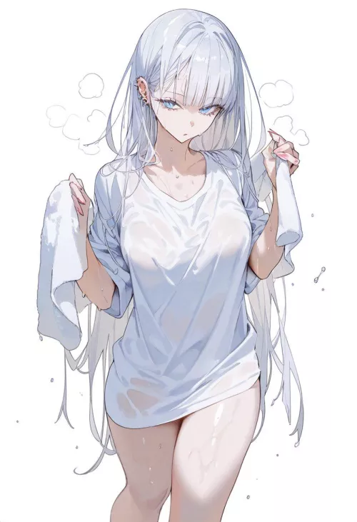 Drenched White Shirt 