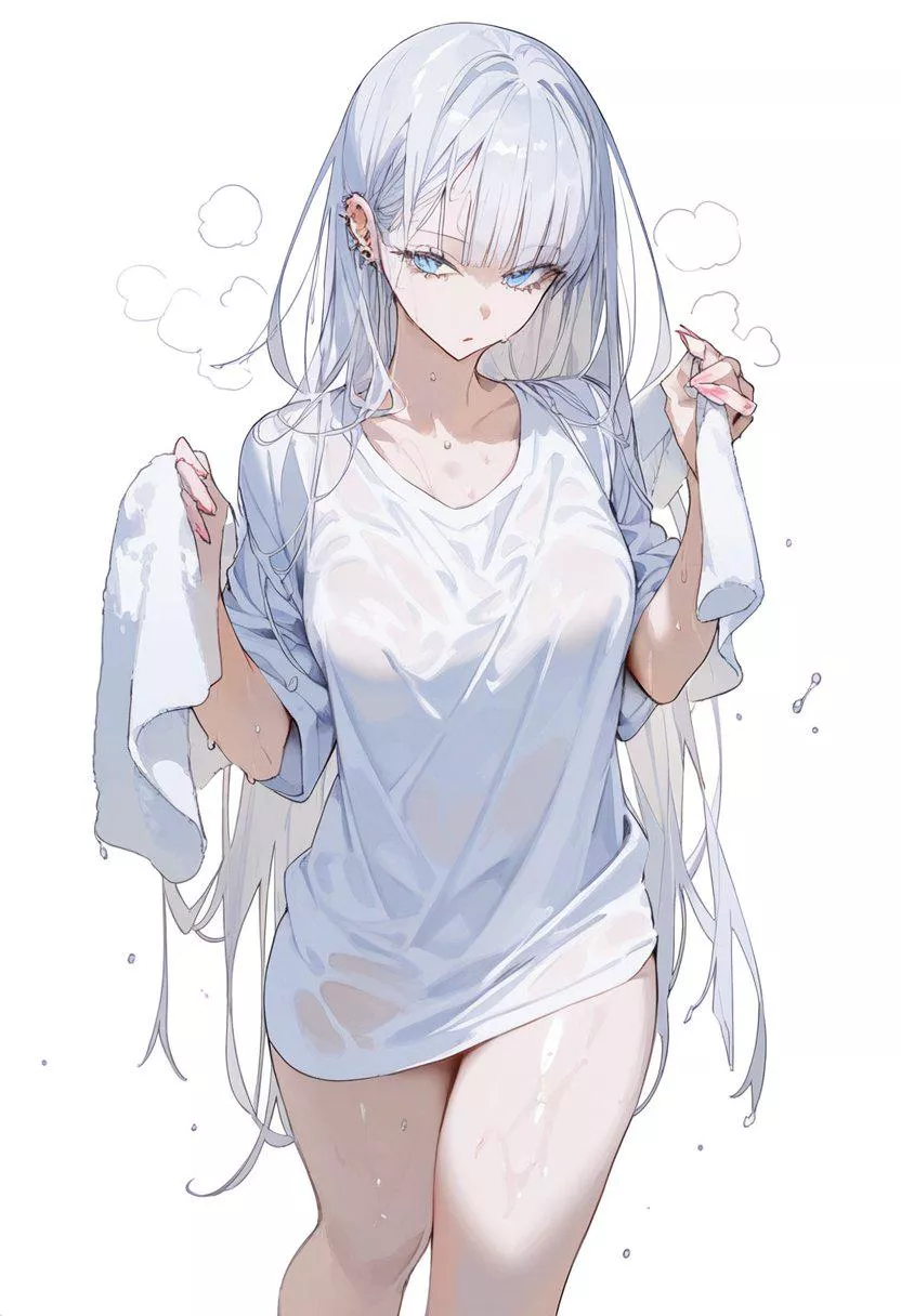 Drenched White Shirt 