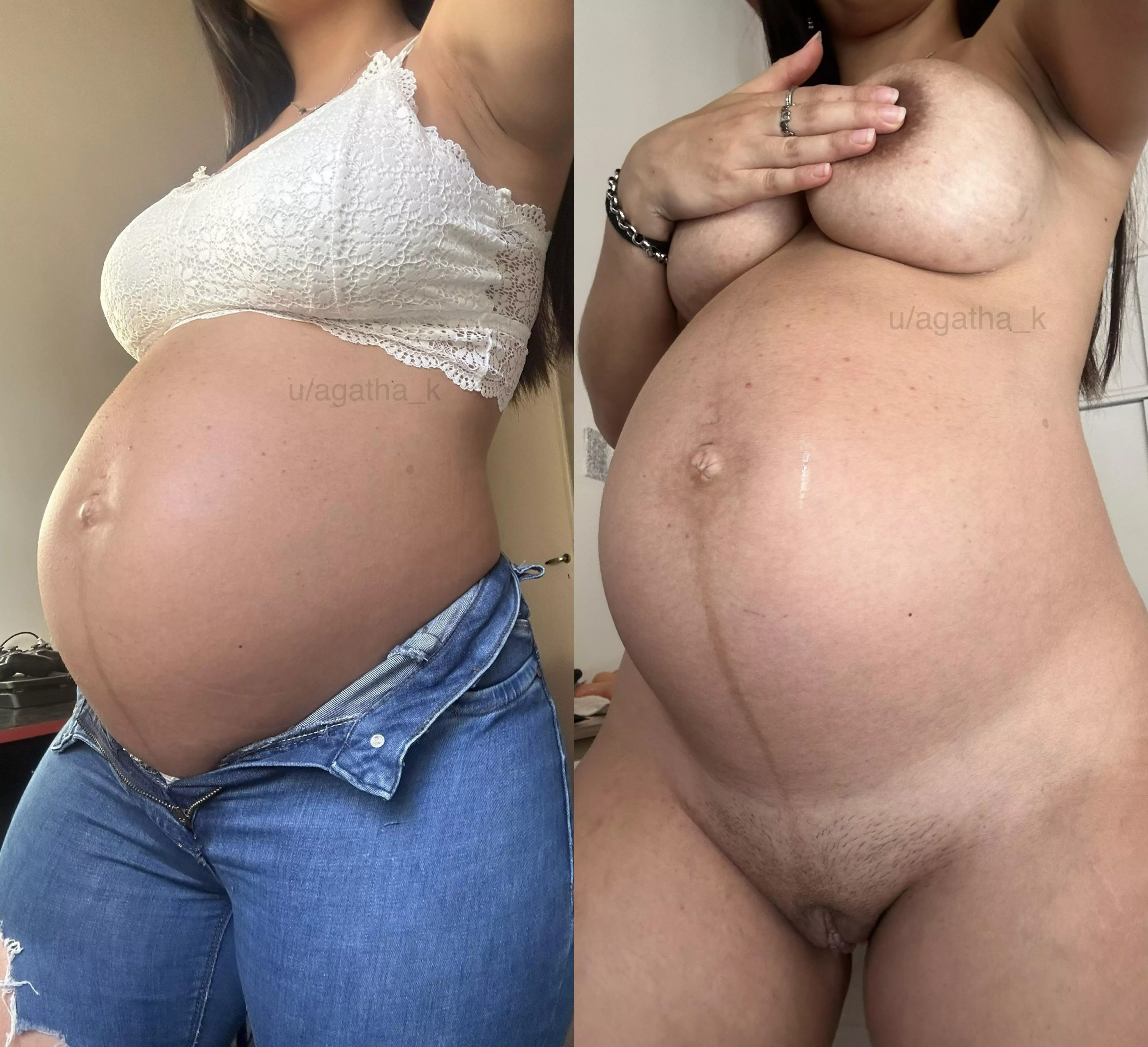 dressed or naked, which is sexier? 🥵 [pregnant]