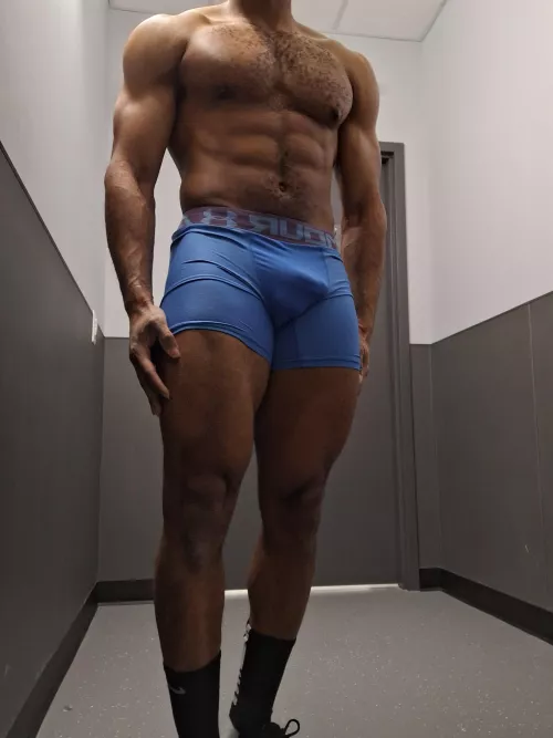 Hard after my workout 