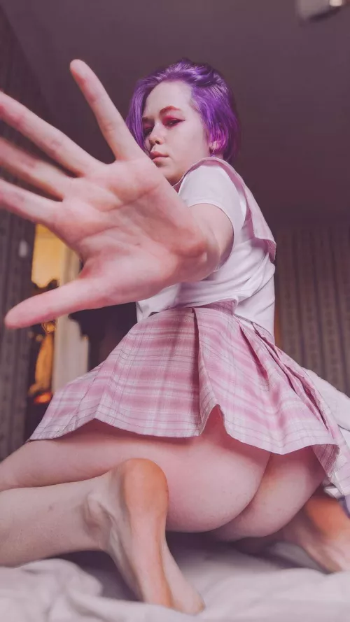 How do you like my ass under my skirt?