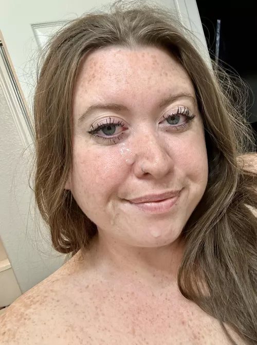 I think he aims for my eyes 