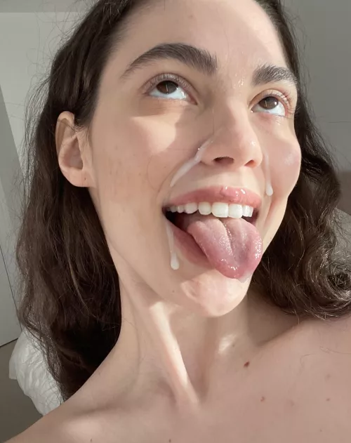 oh yeah my face is covered in cum