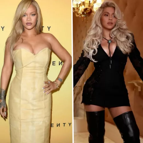 Riri & Bey in their Snowbunny Era😭