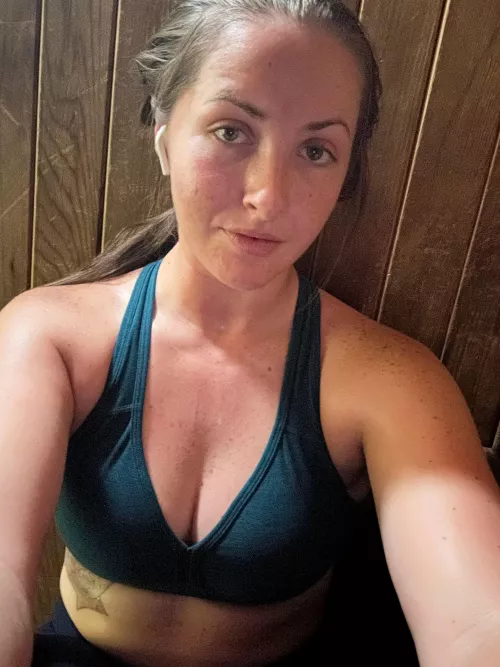 Sauna after my workout and I'm done for